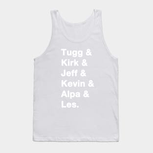 Tropic Thunder Names White Tank Top